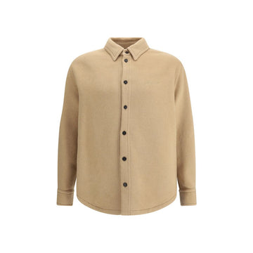 Beige Cashmere Dress Shirt