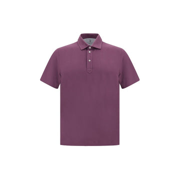 Purple Cotton Polo Shirt