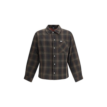Brown Cotton Pattern Shirt