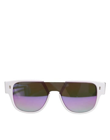 DG4356F White Acetate Aviator Shades Eyewear Sunglasses