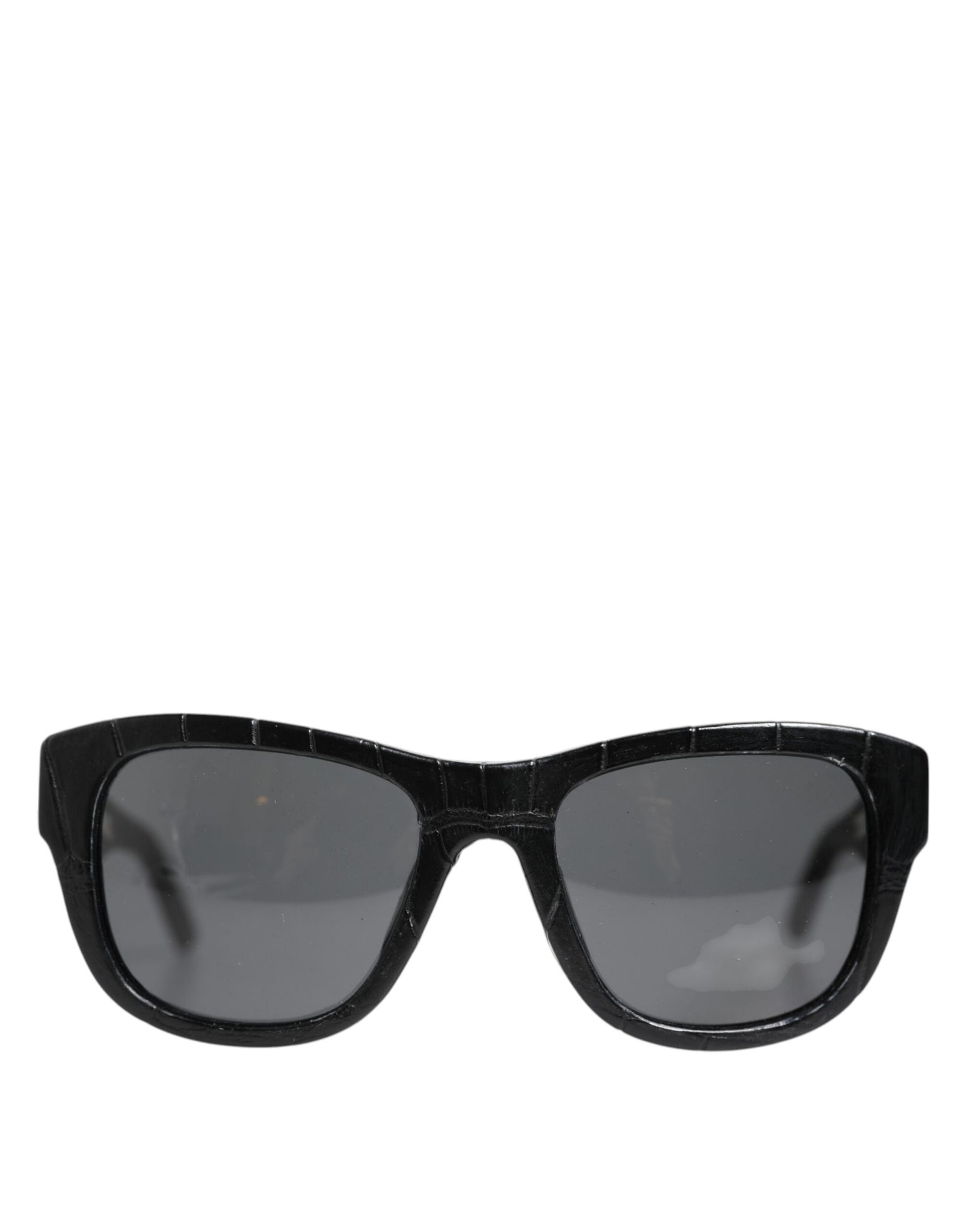 DG4177 Black Leather Frame Tinted Lens Sunglasses