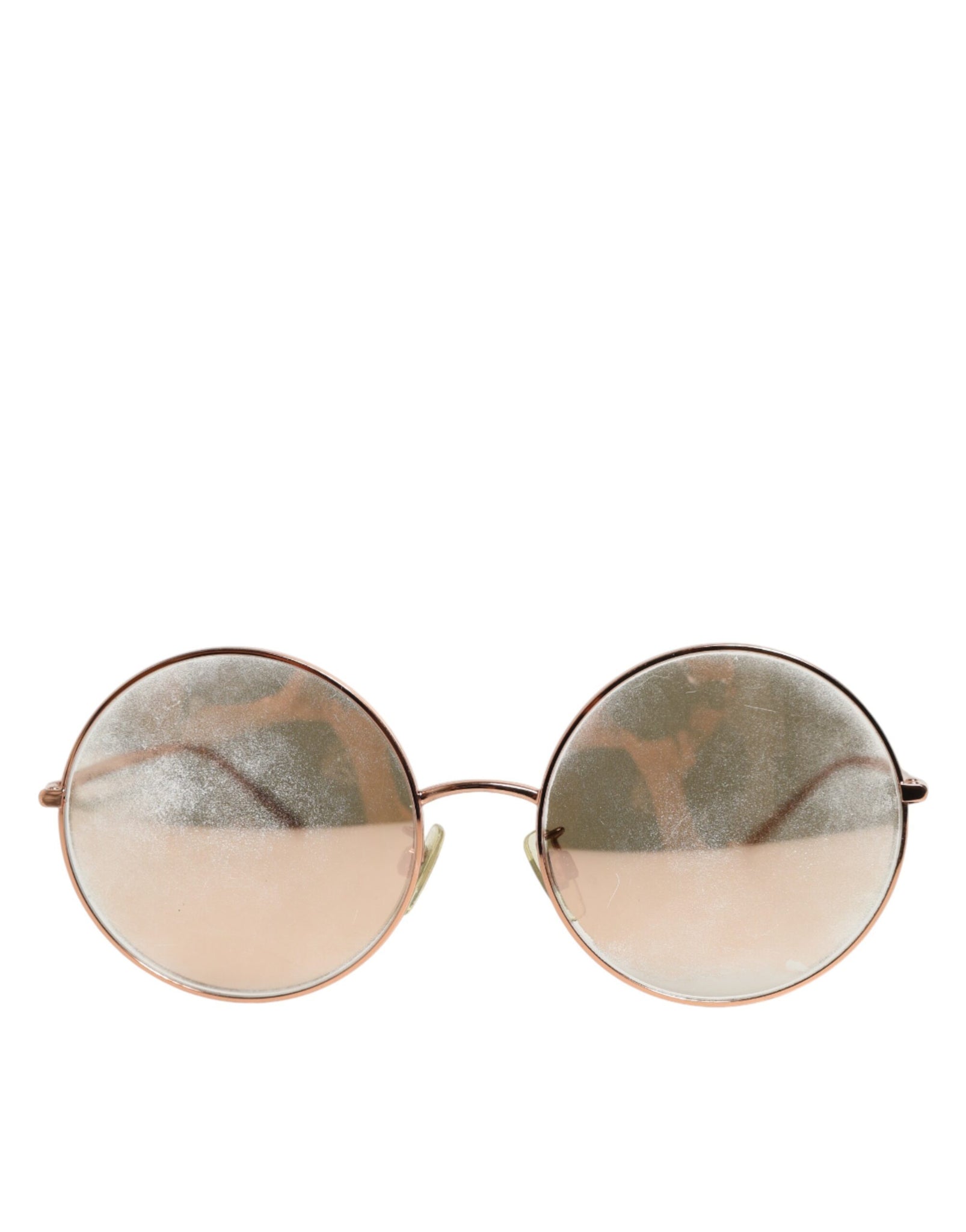 DG2215K Gold Metal Round Shades Eyewear Sunglasses