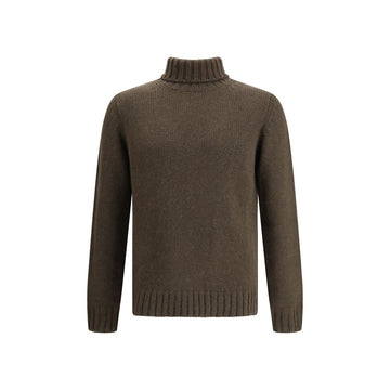 Green Alpaca Vicugna Pacos Turtleneck
