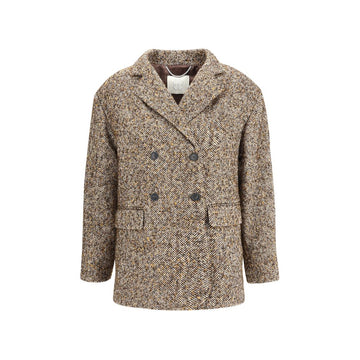 Brown Polyester Coat