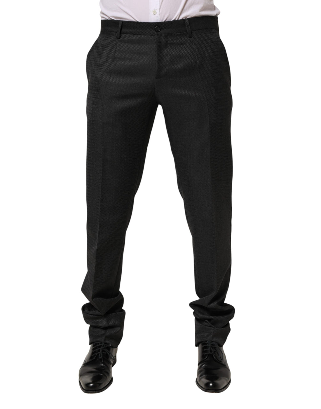 Black Wool Formal Dress Men Trouser Pants