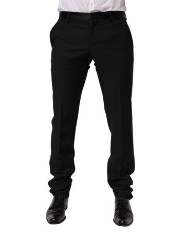 Black Wool Formal Dress Men Trouser Pants