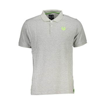 Gray Cotton Polo Shirt