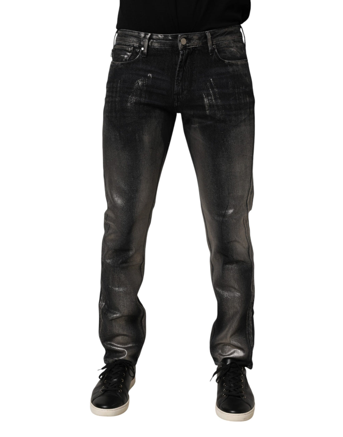 Black Washed Slim Fit Men Denim Trouser Jeans