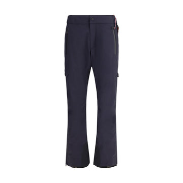 Blue Polyester Athletic Pants
