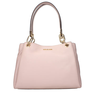 Pink Leather Shoulder Bag