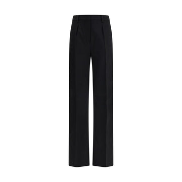 Black Camel Hair  Casual Pants