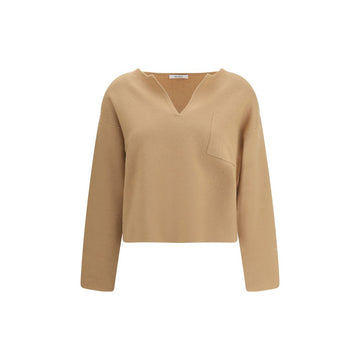 Beige Wool Top