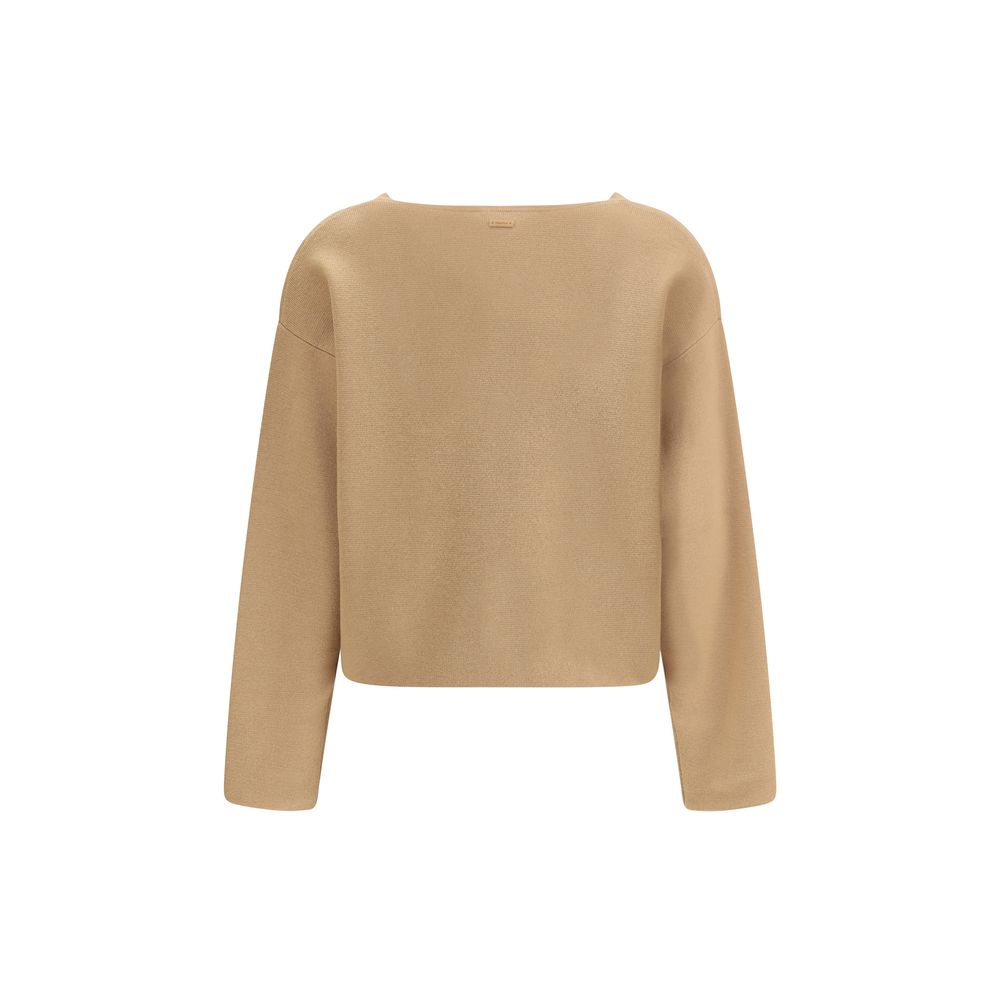 Beige Wool Top