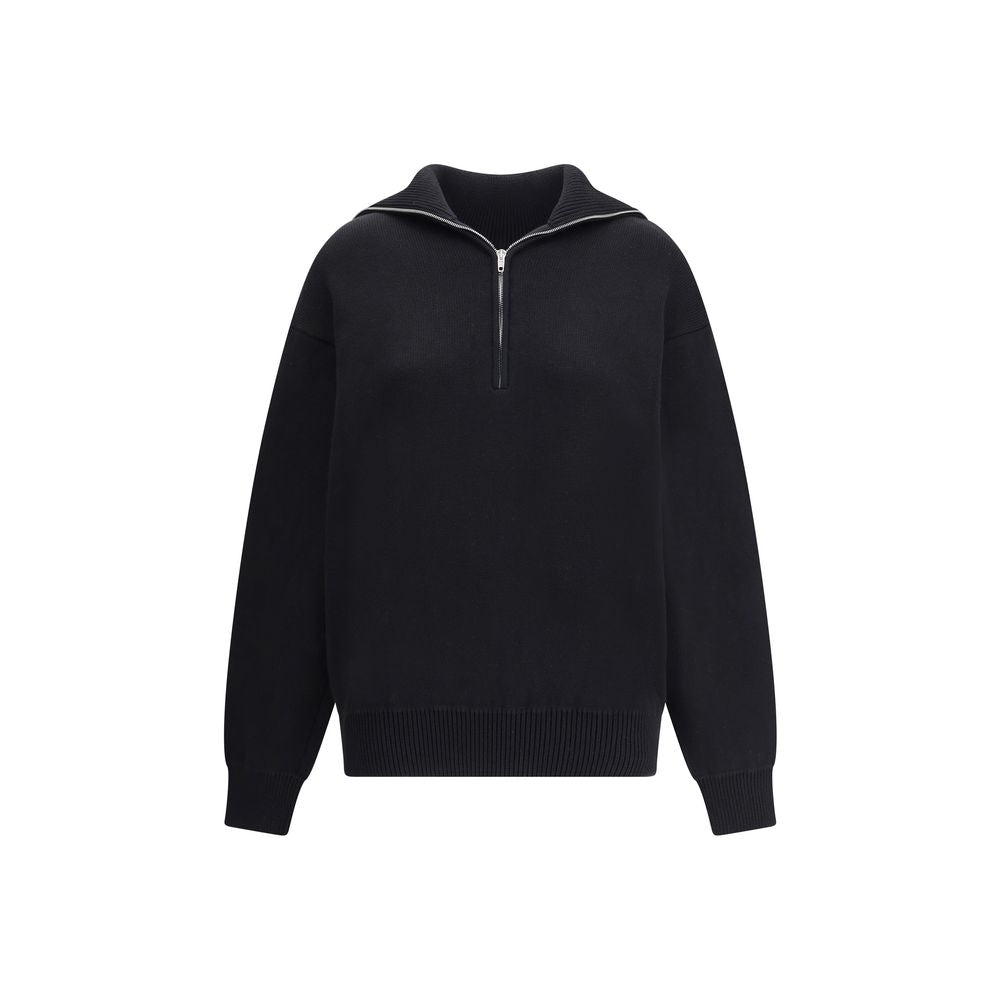 Black Cotton Sweatshirt