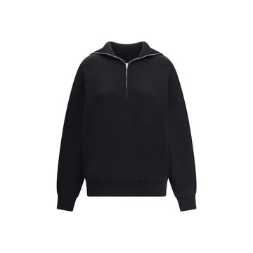 Black Cotton Sweatshirt