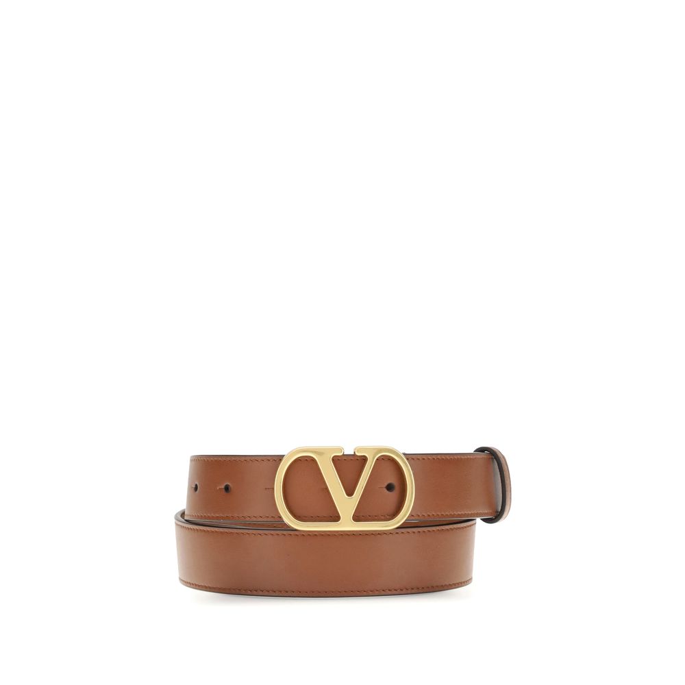Beige Calf Leather Bos Taurus Regular Belt