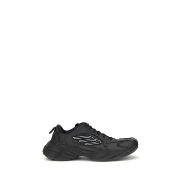 Black Calf Leather Bos Taurus Athletic Sneakers