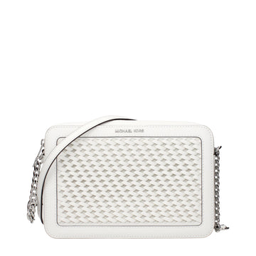 White Leather Crossbody Bag