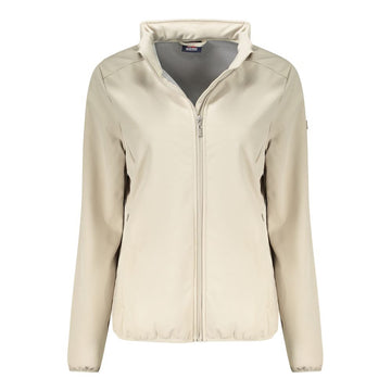 Beige Polyester Jackets & Coat