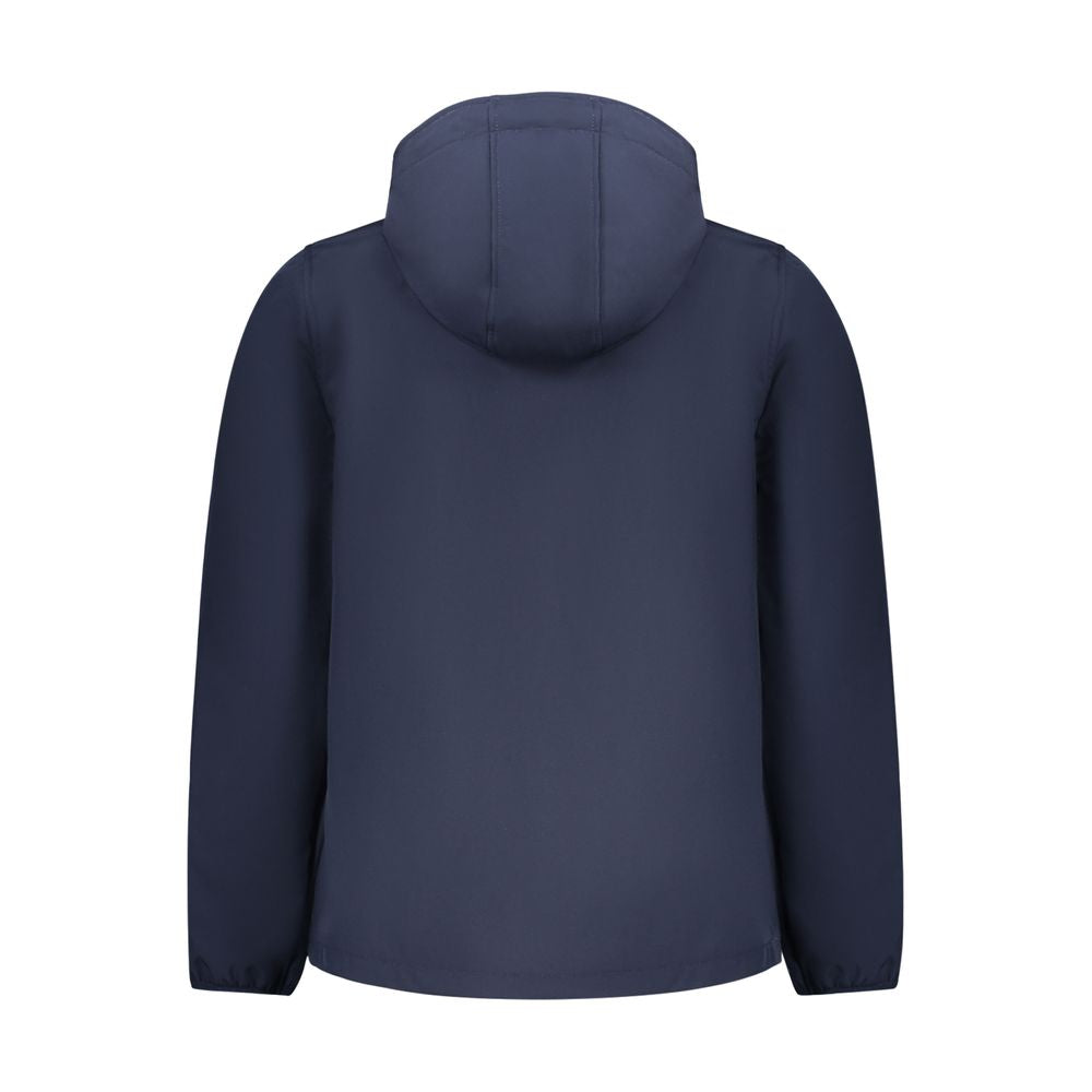 Blue Polyester Jackets & Coat