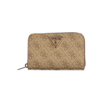 Beige Polyethylene Women Wallet