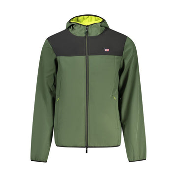 Green Polyester Men's Jacket