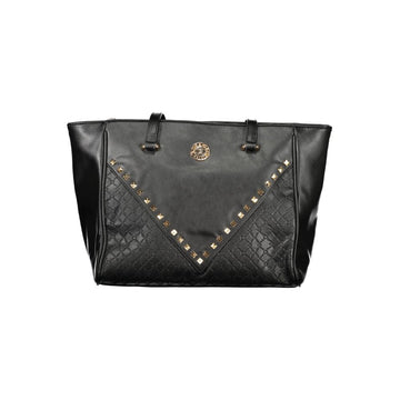 Black PVC Women Handbag