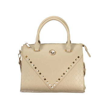 Beige PVC Women Handbag