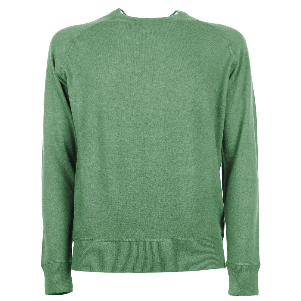 Green Cashmere Men Sweater