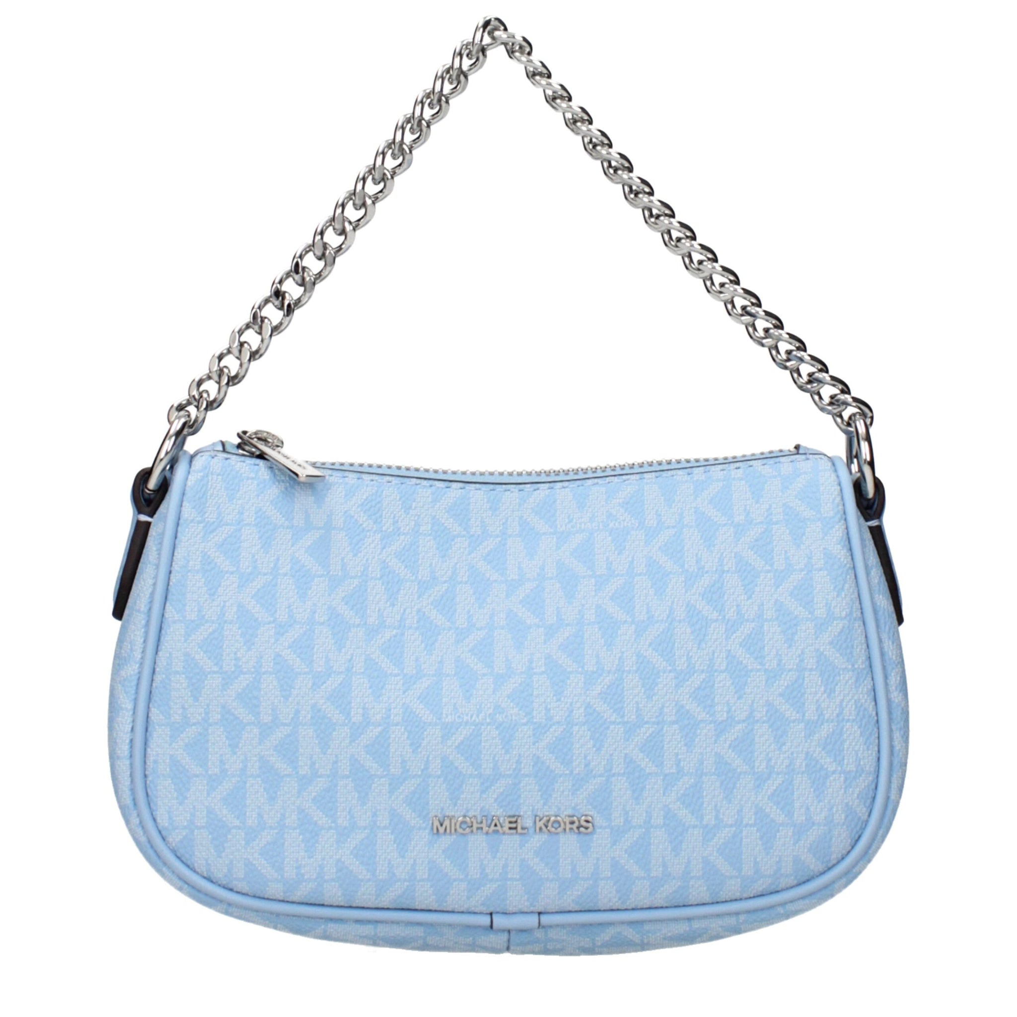 Light Blue Fabric Handbag