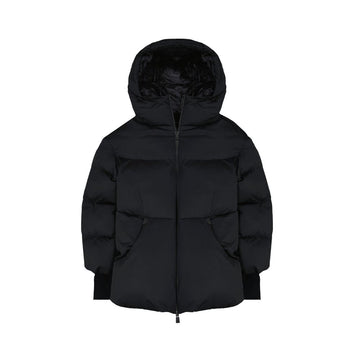 Black Polyamide Full-Length Jacket