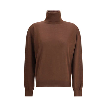 Brown Cashmere Turtleneck