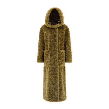 Green Polyester Coat