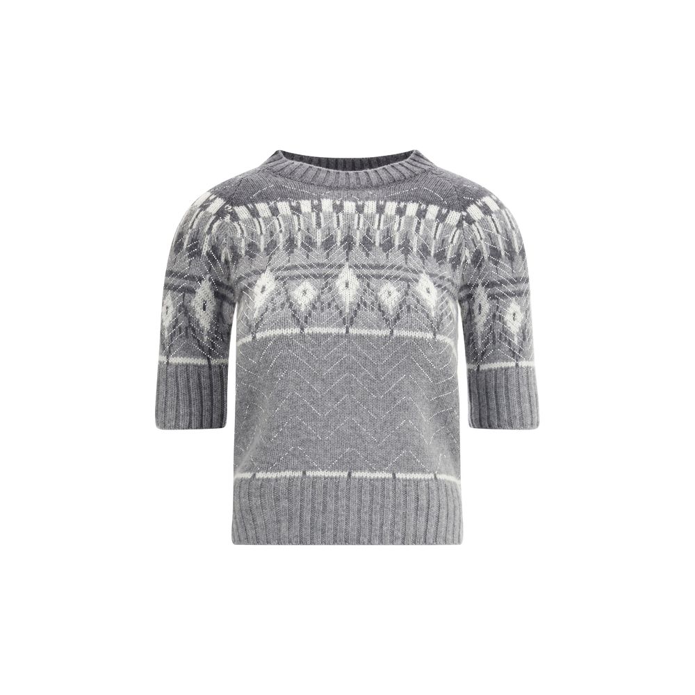 Gray Cashmere Sweatshirt
