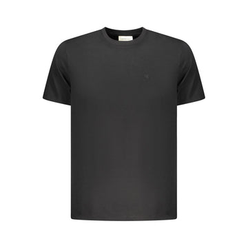 Black Cotton Men T-Shirt