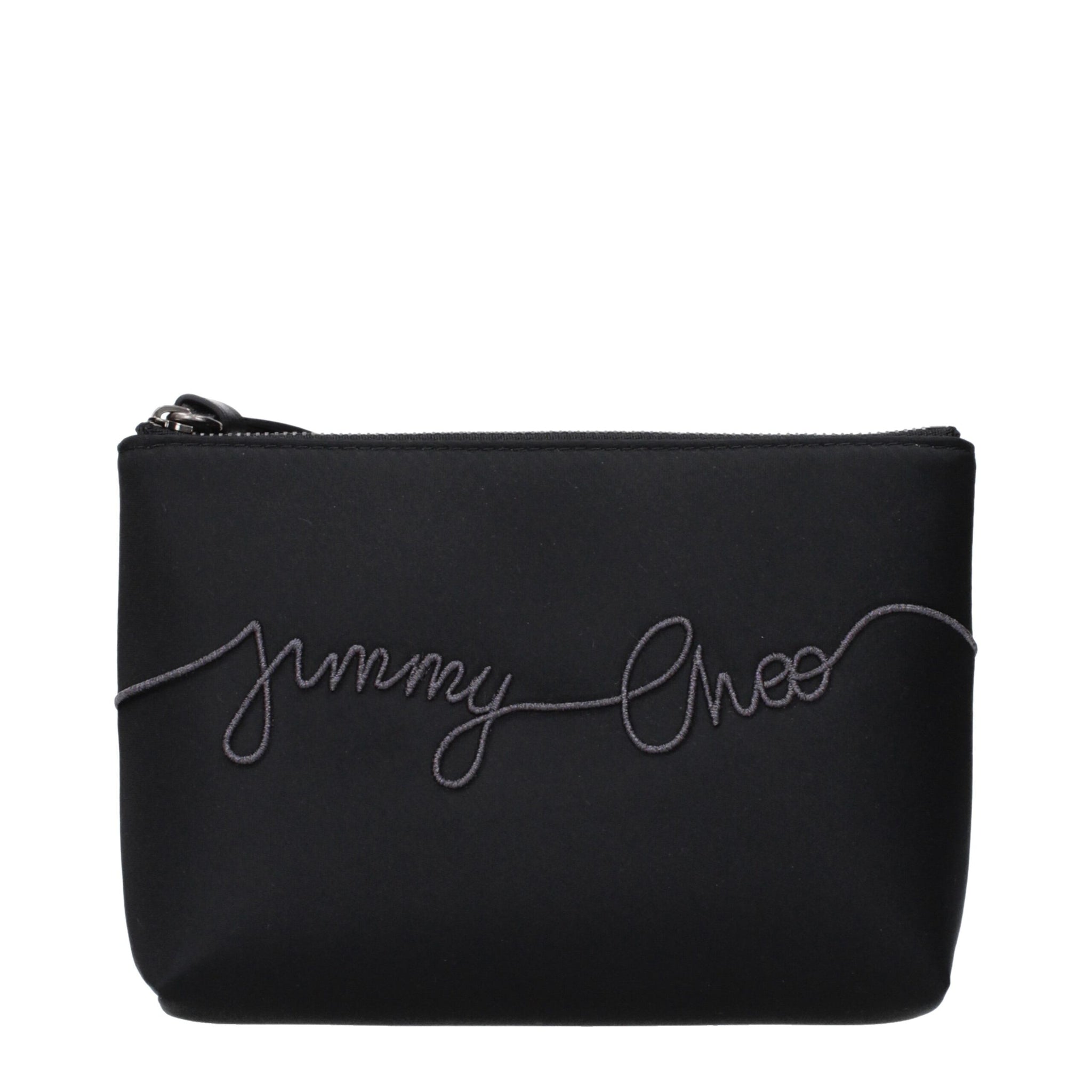 Black Satin Clutch Bag