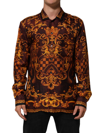 Floral Printed Baroque Button Down Shirt