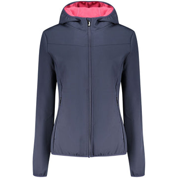 Blue Polyester Women Jacket