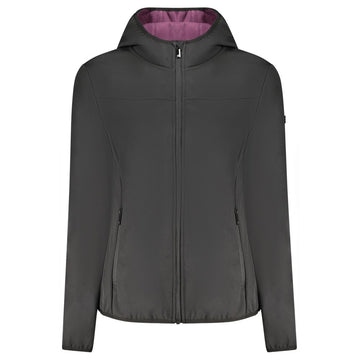 Black Polyester Women Jacket