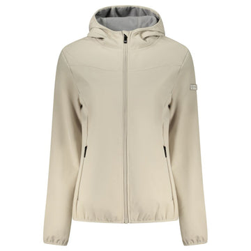 Beige Polyester Women Jacket