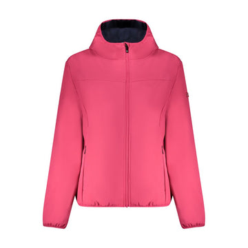 Pink Polyester Women Jacket