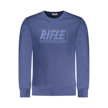 Blue Cotton Men Sweater
