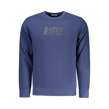 Blue Cotton Men Sweater