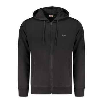 Black Cotton Men Sweater