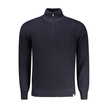 Blue Nylon Men Sweater