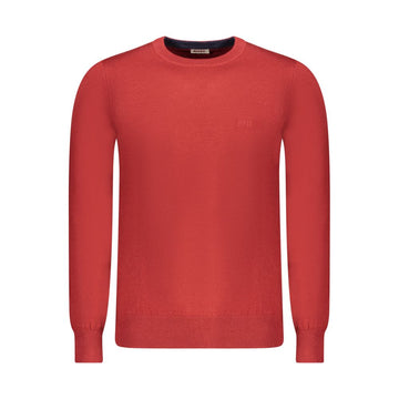 Red Wool Men Sweater
