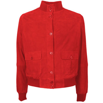 Red Calfskin Jackets & Coat