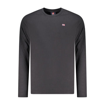 Black Cotton Men T-Shirt