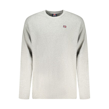 Gray Cotton Men T-Shirt