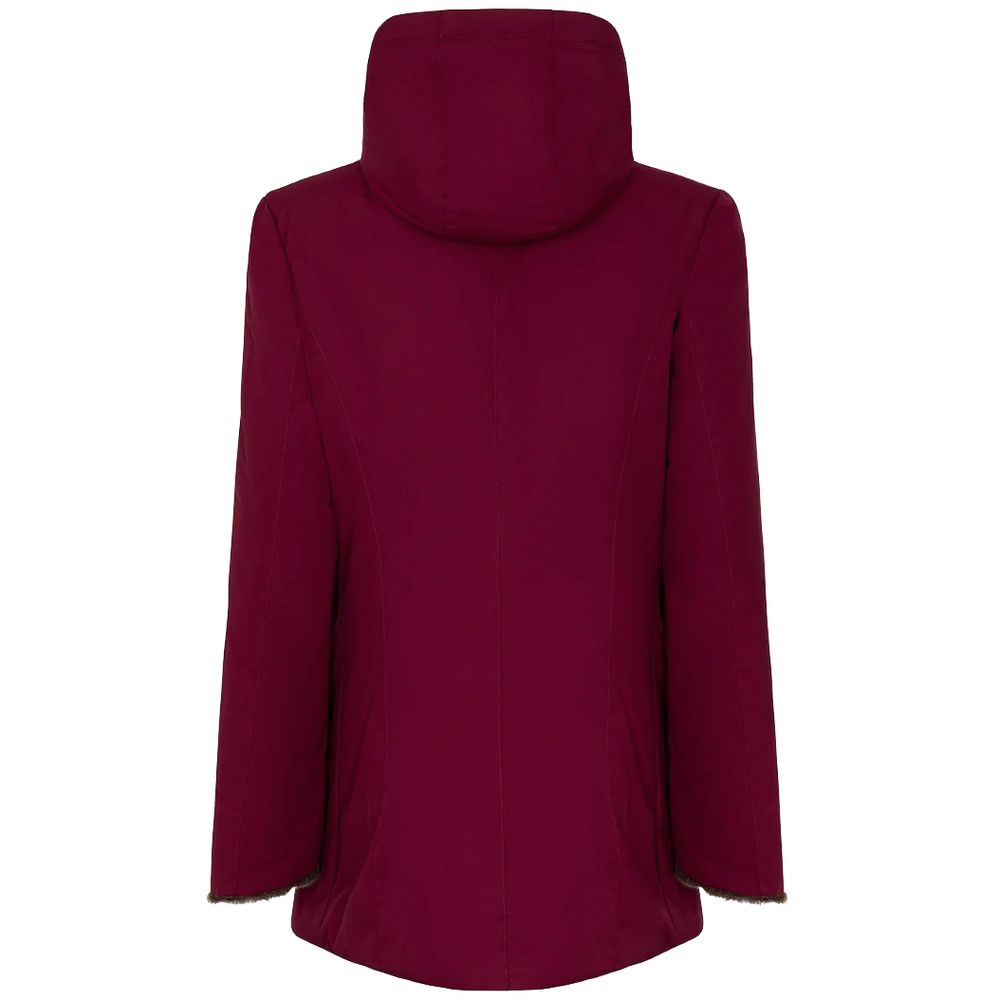 Red Polyester Jackets & Coat